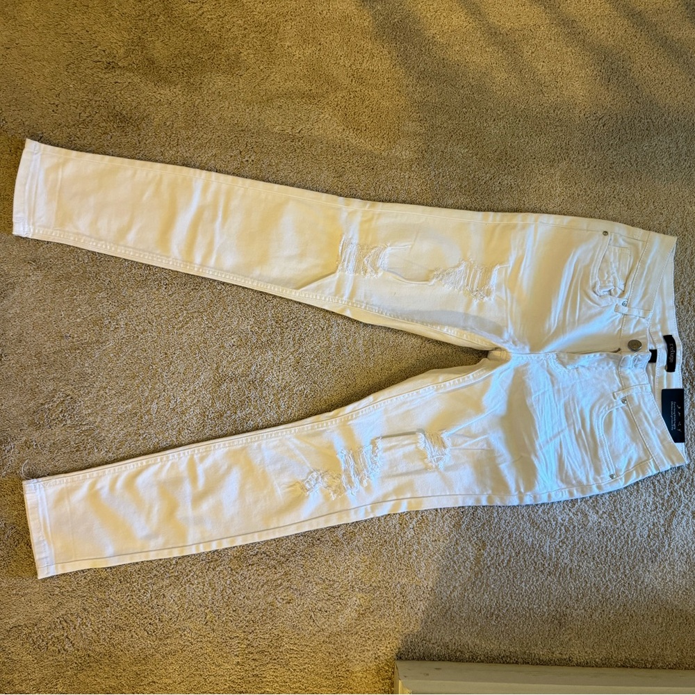 White Distressed Jeans